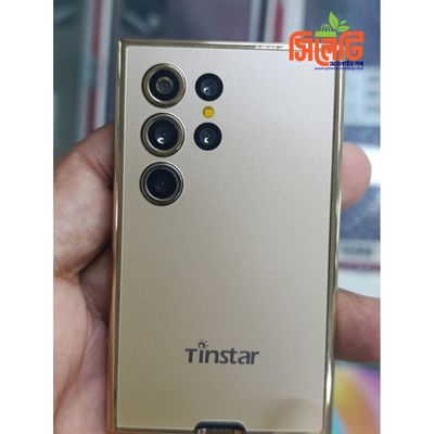 Tinstar T666 Dual sim supported Card phone Golden color_img_2