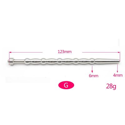Stainless Steel Male Urethral Catheter Penis Beads Plug Stimulation Urethral Dilator Sounding Horse Eye Stimulator Men Sex Toy_img_2