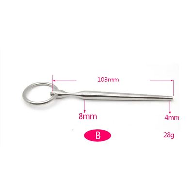Stainless Steel Male Urethral Catheter Penis Beads Plug Stimulation Urethral Dilator Sounding Horse Eye Stimulator Men Sex Toy_img_7