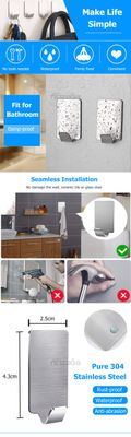 MAYTTO 8PCS Adhesive Hooks No-Drill_img_6