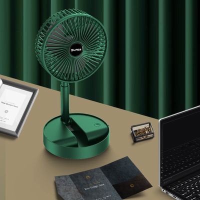 Portable USB Rechargeable Fan Telescopic Folding Desktop Fan_img_1