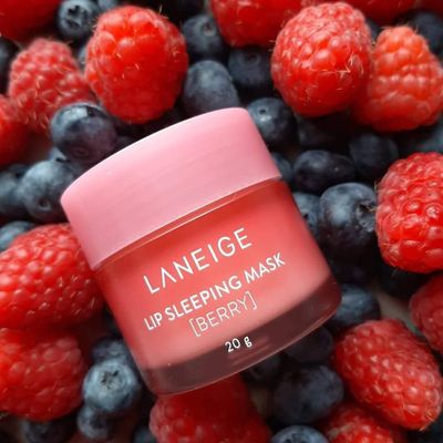 Laneige লিপ স্লিপিং মাস্ক বেরি (3gm)+ Mixiu scru ক্রিম লিপস স্ক্রাব 11.5g (COMBO)_img_1