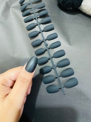 3 pieces black metal ring and 24 pieces black matte nails 🖤 99 Taka only 🖤_img_2
