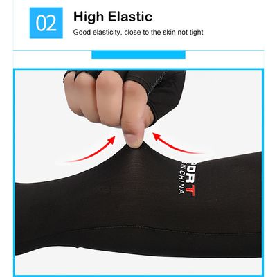 Geepact 2PCS Ice Silk Sleeves Anti_img_3