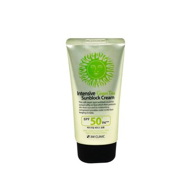 3W Clinic Intensive Green Tea Sunblock Cream SPF 50+PA+++_img_1
