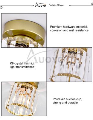 Auoyo Crystal Ceiling Lamp  Wall Lamp_img_6