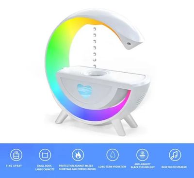 Anti-Gravity Water Drop Humidifier & Bluetooth Speaker with LED Atmosphere Light_img_1