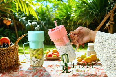Rechargeable Cup Juice Blender with Straw