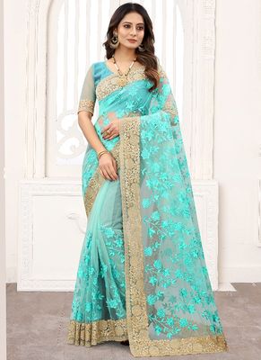 Embroidery & Sequence Work Party saree_img_5