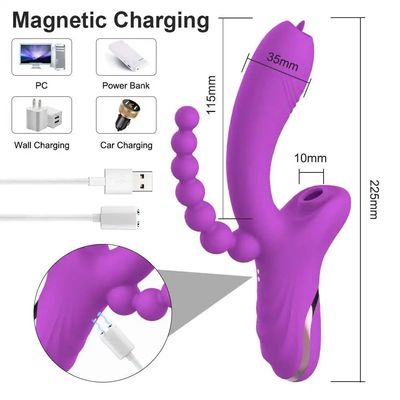 Clitoral Sucking Vibrator for Women - Air Pressure Stimulator with 10 Vibration Modes, G-Spot & Nipple Pleasure_img_1