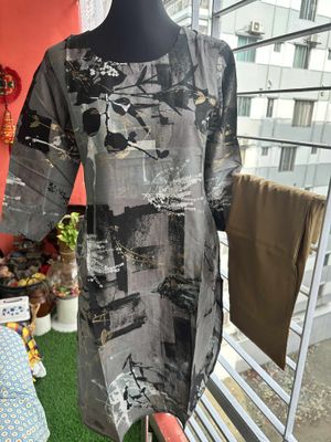 Premium Indian Viscose Silk Kurti Set with Straight Pant – RAYNIX_img_0