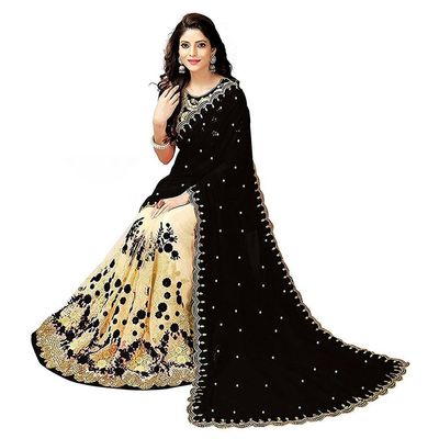 Embroidery work party saree_img_0