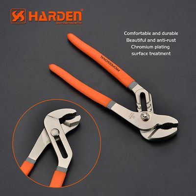 HARDEN Groove Joint Water Pump Plier ( 10 inch | 12 inch), Monkey Plier, Chrome Vanadium Professional; Model: 560411 | 560412_img_1