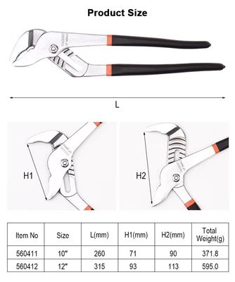HARDEN Groove Joint Water Pump Plier ( 10 inch | 12 inch), Monkey Plier, Chrome Vanadium Professional; Model: 560411 | 560412_img_6