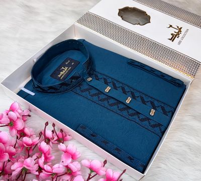 PREMIUM EMBROIDERY PANJABI || 🩵✨