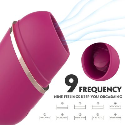Silicone Tongue Licking Clit Vibrators 9 Modes G-Spot Vagina Vibrating Stimulator Magnetic Charging adult Sex Toys For men Woman_img_4