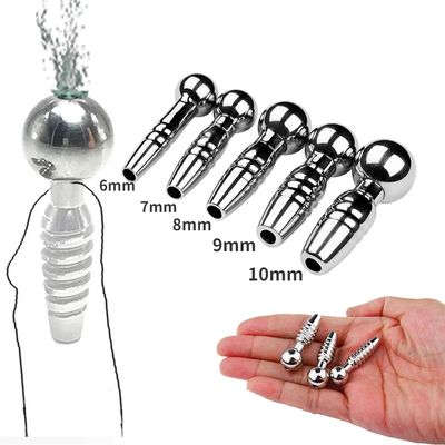 Stainless Steel Urethral Sound Dilator Male Penis Plug Insert Toy Threaded Urethra Catheter Stimulator Adult Sex Toy for Men Gay_img_0