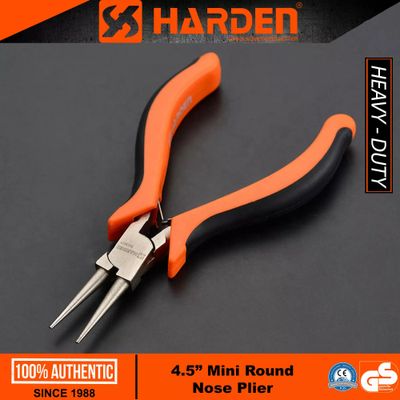 HARDEN 4.5" Professional Mini Nose Plier ( Long Nose | Flat Nose | Round Nose | Extra Long Nose ); Model: 560301 |  560306 |  560307 |  560308_img_5