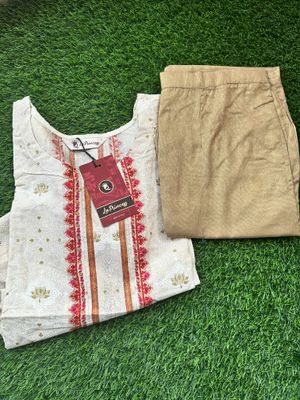 Premium Indian Viscose Silk Kurti Set with Straight Pant – RAYNIX_img_0