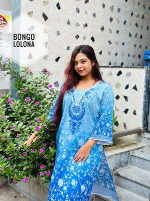 নীল পুষ্পা (Neel Pushpa) Luxury Swiss Lawn Three-Piece_img_2