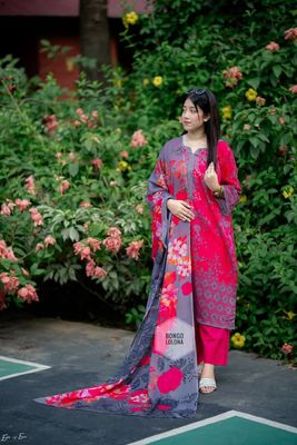 রঙধনু রাগিনী (Rongdhonu Ragini) Luxury Swiss Lawn Three-Piece_img_5