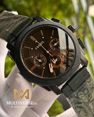 Fossil Matel Black Chain Chrono (AA)_img_1