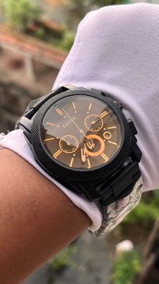 Fossil Matel Black Chain Chrono (AA)_img_6