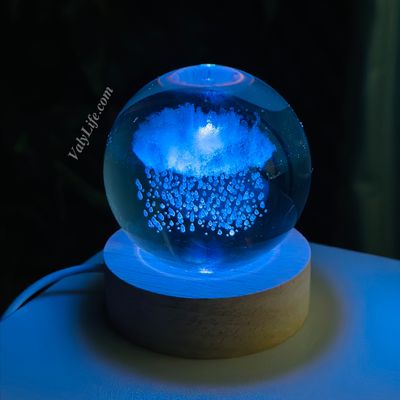 Rain In Cloud 3D Crystal Ball Night Light_img_3