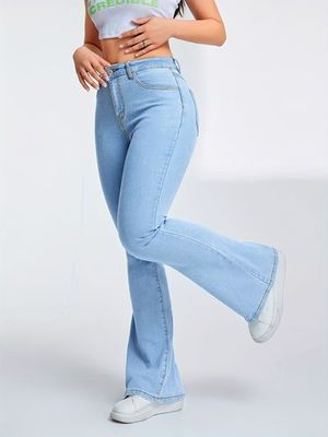 Sky blue flare jeans_img_0