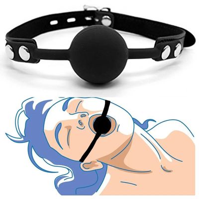 Safety Silicone Restraints Mouth Gag Ball Adult Sex Games BDSM Bondage Bondage Slave Ball Erotic Sex Toys For Woman Couples_img_0