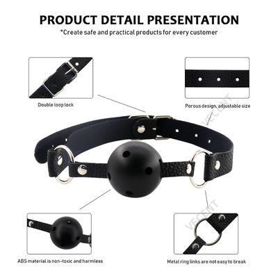Safety Silicone Restraints Mouth Gag Ball Adult Sex Games BDSM Bondage Bondage Slave Ball Erotic Sex Toys For Woman Couples_img_2