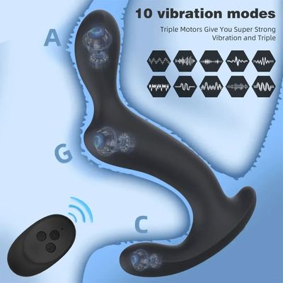 Prostate Massager Anal Vibrator Testicle Anal Stimulator Anal Butt Plug Cock Vibrator Male Masturbator Anus Sex Toys For Men Gay_img_4