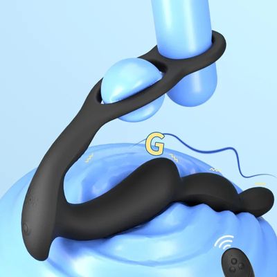 Vibrator Prostate Massager Male Anal Plug Wireless Vibrator Wear Stimulate Massager Delay Ejaculation Penis Ring Sex Toy for Men_img_4