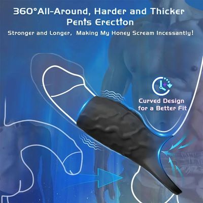 Vibrating Penis Sleeve Cock Ring Adult Sex Toys for Men Women Penis Ring Vibrator G-Spot Stimulation Male Couple Sex Toy_img_2