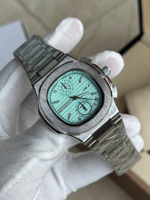 patek Philippe nautilus active chrono Tiffany blue dial