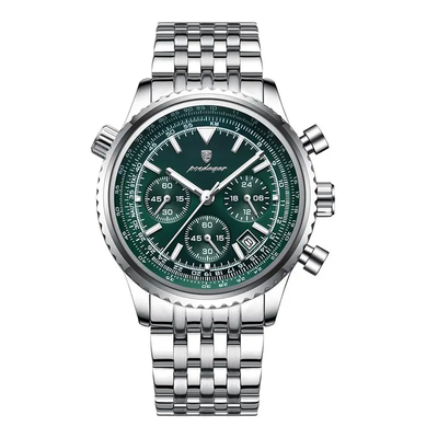 POEDAGAR 960 Luxury Watch for Men Waterproof Luminous Date Chronograph Man Watch Sport Quartz Stainless Steel Men’s Watches_img_0