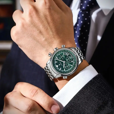 POEDAGAR 960 Luxury Watch for Men Waterproof Luminous Date Chronograph Man Watch Sport Quartz Stainless Steel Men’s Watches_img_1