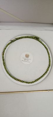 Green 4 mm Pearl Necklace_img_1