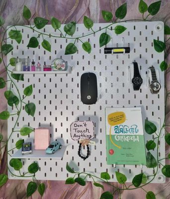 22×22 Square Inch Melamine PegBoard – Premium Wall Organizer_img_4