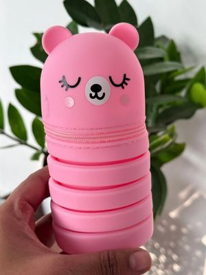 Animal shape Folding Silicon pencil case_img_1
