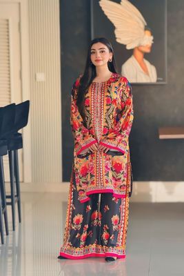 2PIS CO-ORD DIGITAL FLORAL PRINTED