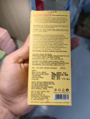 Dot & Key 10% Vitamin C+E Super Bright Face Serum With 5% Niacinamide - 30ml_img_1