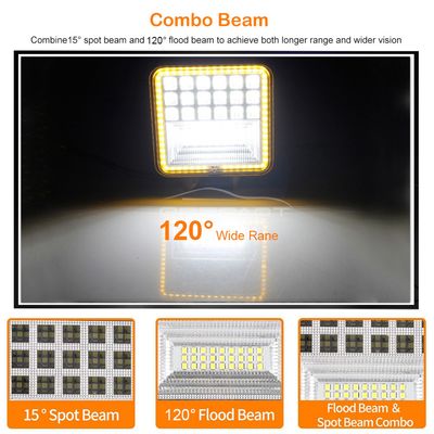 Geepact 45 LED Spotlight Headlight for Car/ Boat /Truck/ Motorcycle/ Construction_img_2