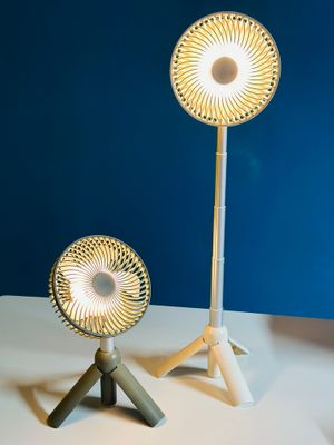 AZEADA PD-F27 Rechargeable Fan with Tripod Stand- Green Color_img_2