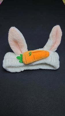 Wash Face Hair Holder Hairbands Soft Warm Coral Fleece Bow Animal Ears Headband For Women Girls Turban Fashion Hair Accessories Moonlight Shines_img_5