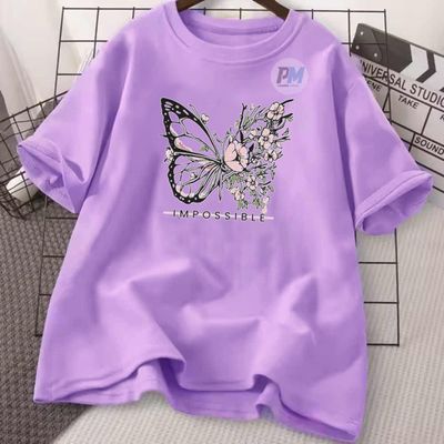 লেডিস টিশার্ট (Butterfly) (৫ টি কালার আছে)_img_3