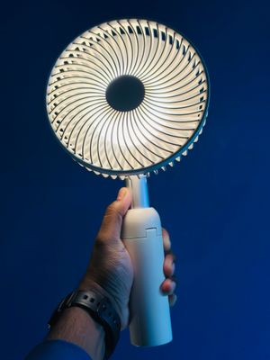 AZEADA PD-F27 Rechargeable Fan with Tripod Stand- Green Color_img_4