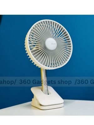 JISULIFE FA13R Rechargeable Clip Fan (8000mAh)- White Color_img_1