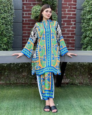 2Pis Co-ord Digital Floral Printed_img_4