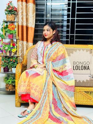 সুরভি শোভা (Suravi Shobha) Luxury Swiss Lawn Three-Piece